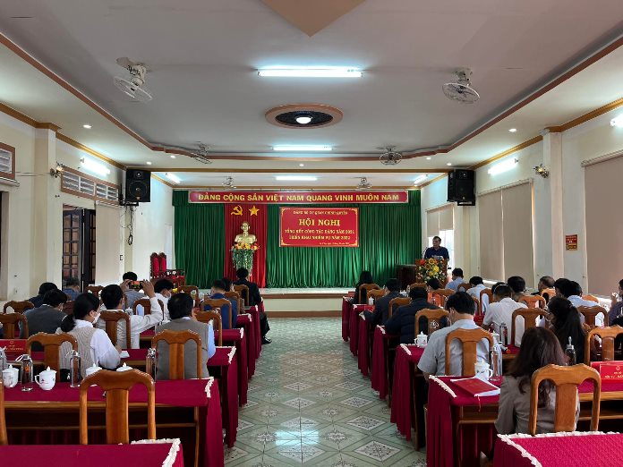 Đảng ủy cơ quan chính quyền huyện tổ chức Hội nghị tổng kết công Đảng năm 2021